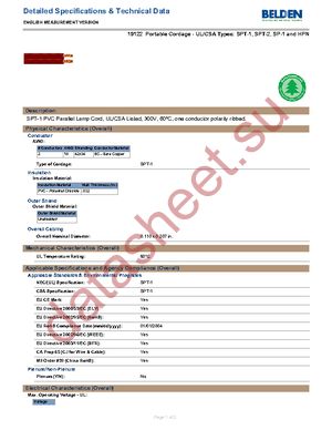 19122 010250 datasheet  